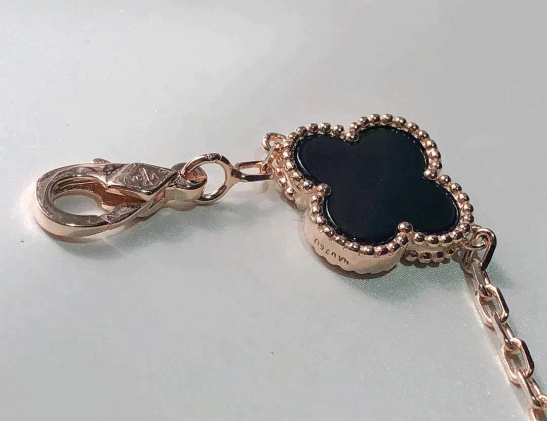 [Vicky]CLOVER 5 MOTIFS MULTICOLOR BRACELET