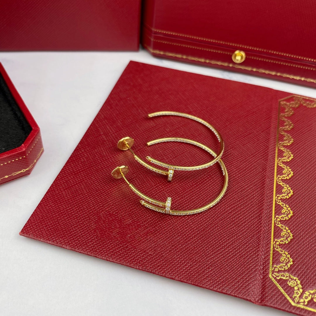 [Vicky]JUSTE EARRINGS FULL DIAMONDS 1.8MM