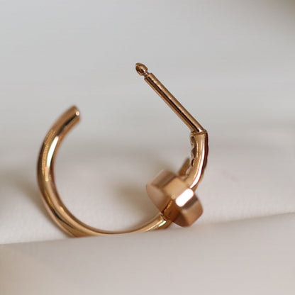 [Vicky]JUSTE EARRINGS PINK GOLD