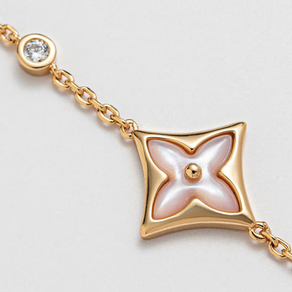 [Vicky]STAR 1 DIAMOND PINK GOLD BRACELET