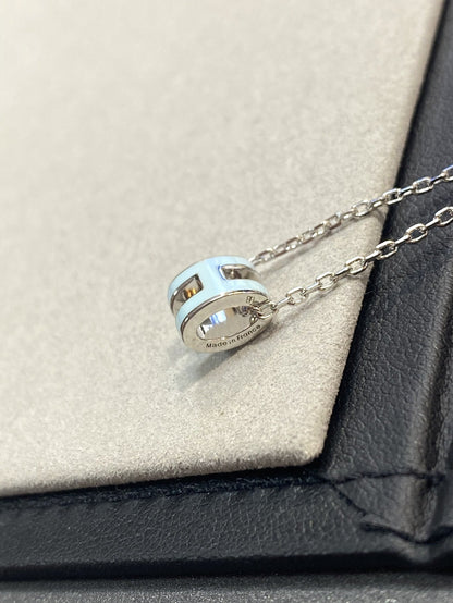 [Vicky]POP H LIGHT BLUE NECKLACE