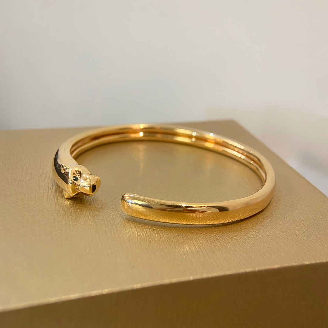 [Vicky]PANTHERE GOLD OPEN BRACELET