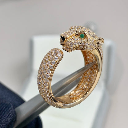 [Vicky]PANTHERE PINK GOLD DIAMOND RING