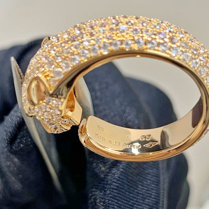 [Vicky]PANTHERE PINK GOLD DIAMOND RING