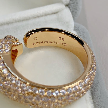 [Vicky]PANTHERE PINK GOLD DIAMOND RING