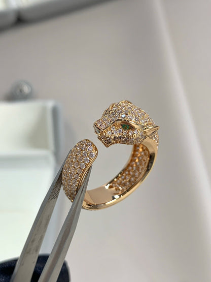 [Vicky]PANTHERE PINK GOLD DIAMOND RING