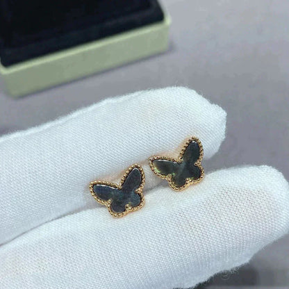 [Vicky]BUTTERFLY DARK MOP  EARRINGS