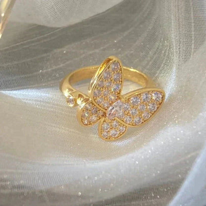 [Vicky]BUTTERFLY DIAMOND RING