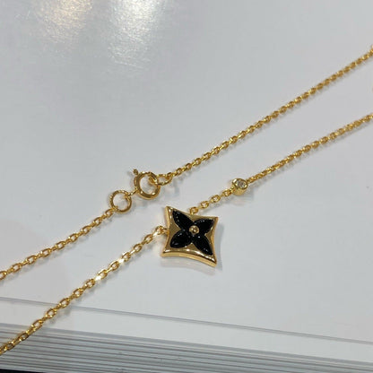 [Vicky]STAR BLACK MOP NECKLACE