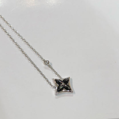 [Vicky]STAR BLACK MOP NECKLACE