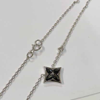 [Vicky]STAR BLACK MOP NECKLACE