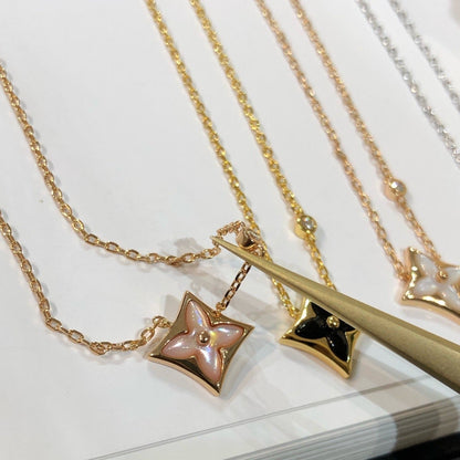 [Vicky]STAR BLACK MOP NECKLACE