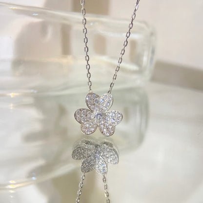 [Vicky]FLOWER DIAMOND NECKLACE