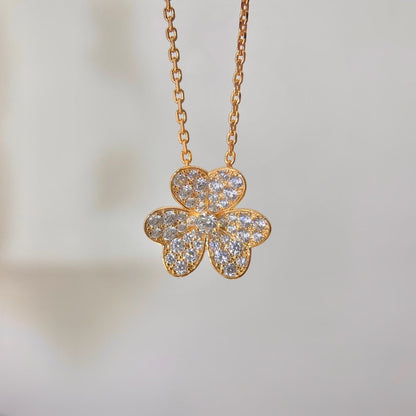 [Vicky]FLOWER DIAMOND NECKLACE