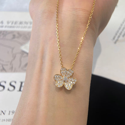 [Vicky]FLOWER DIAMOND NECKLACE