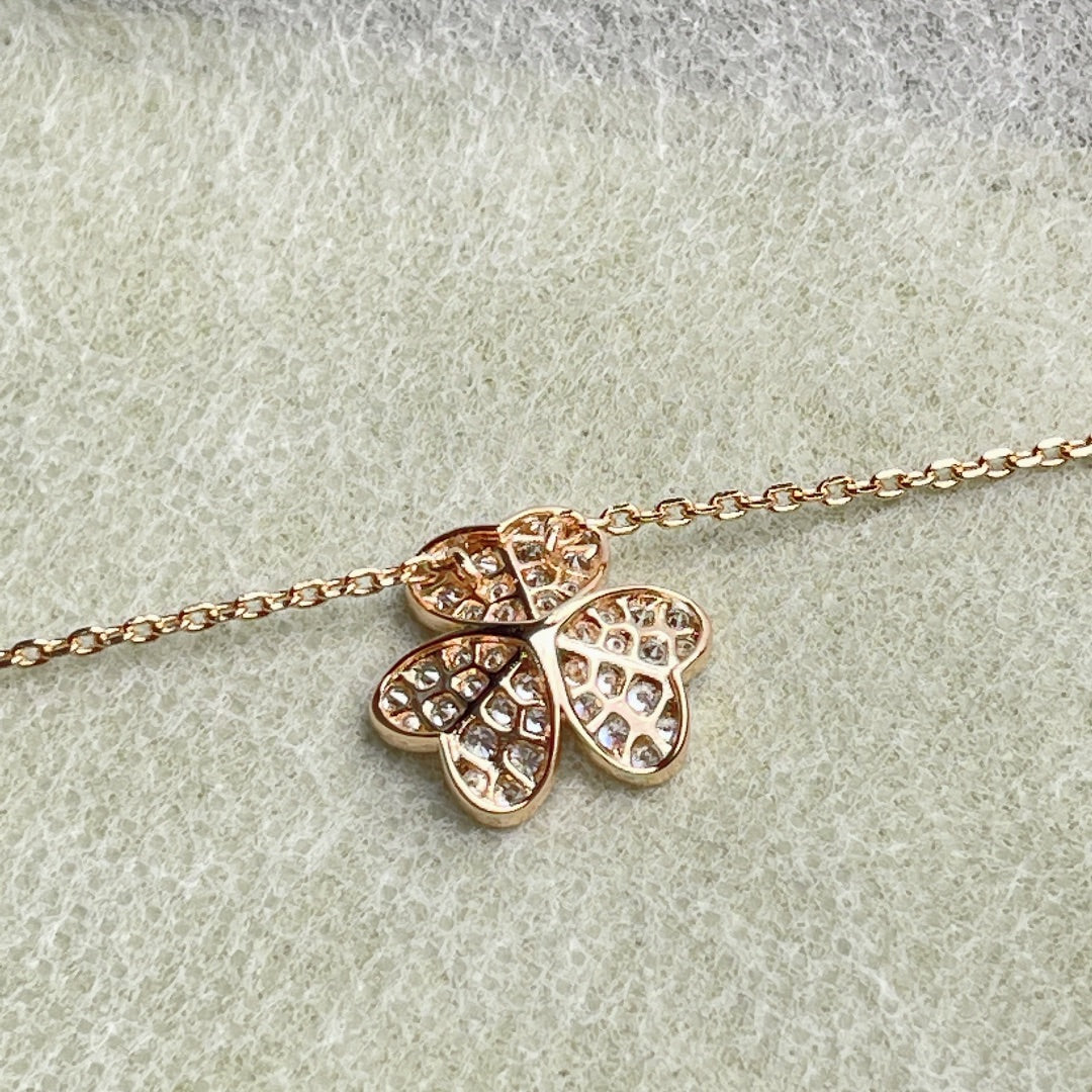 [Vicky]FLOWER DIAMOND NECKLACE
