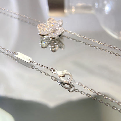 [Vicky]FLOWER DIAMOND NECKLACE
