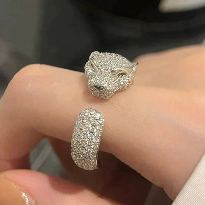 [Vicky]PANTHERE 5.5MM ALL DIAMOND RING