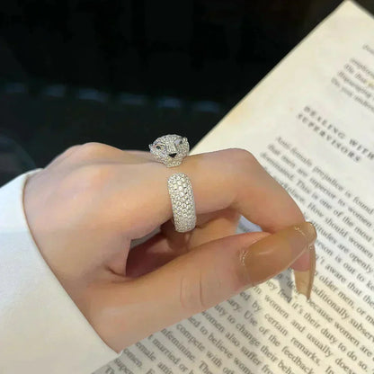 [Vicky]PANTHERE 5.5MM ALL DIAMOND RING