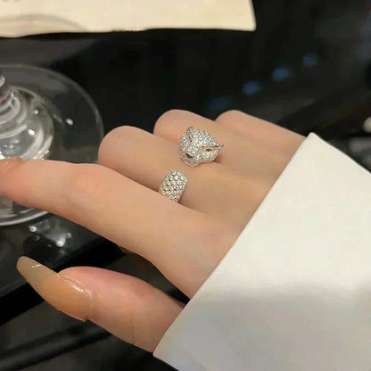 [Vicky]PANTHERE 5.5MM ALL DIAMOND RING