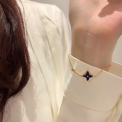 [Vicky]COLOR STAR PINK GOLD DIAMOND BRACELET