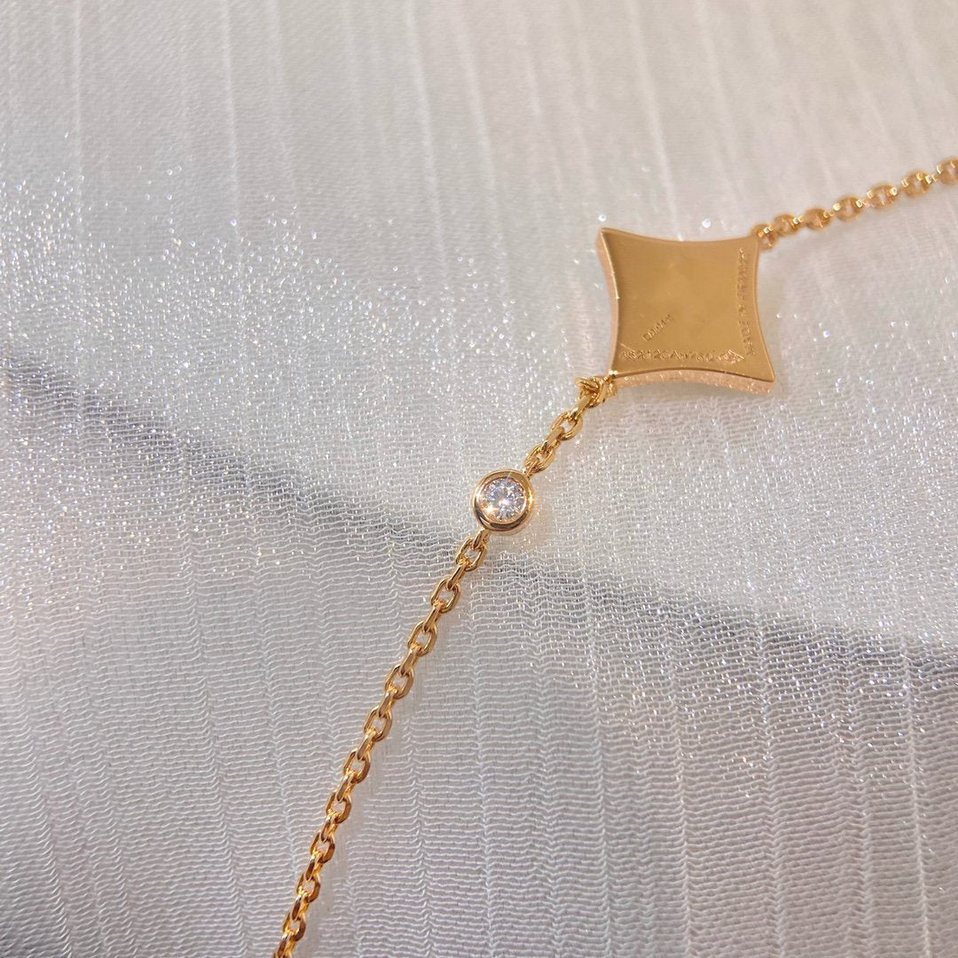 [Vicky]COLOR STAR CARNELIAN PINK GOLD DIAMOND BRACELET