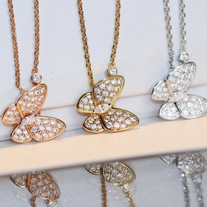 [Vicky]BUTTERFLY DIAMOND NECKLACE