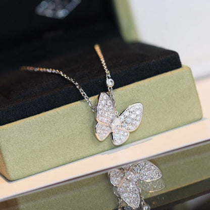 [Vicky]BUTTERFLY DIAMOND NECKLACE