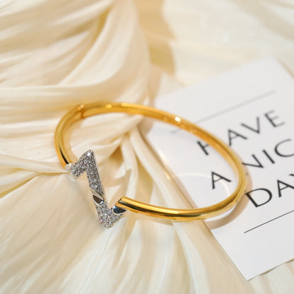 [Vicky]VOLTE UPSITE DOWN GOLD DIAMOND BRACELET