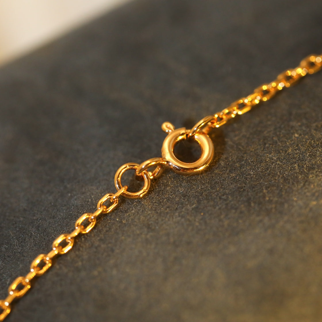 [Vicky]SUN PEDANT PINK GOLD 1 DIAMOND NECKLACE