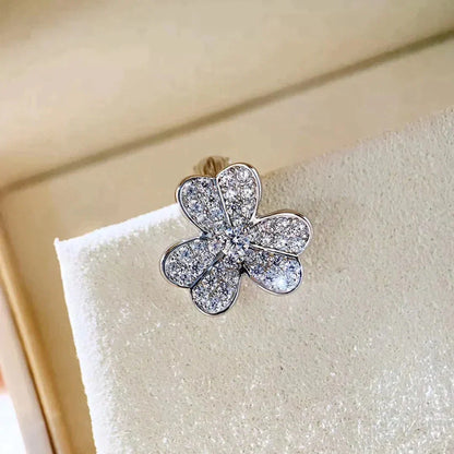 [Vicky]CLOVER COMOS DIAMOND EARRINGS SILVER