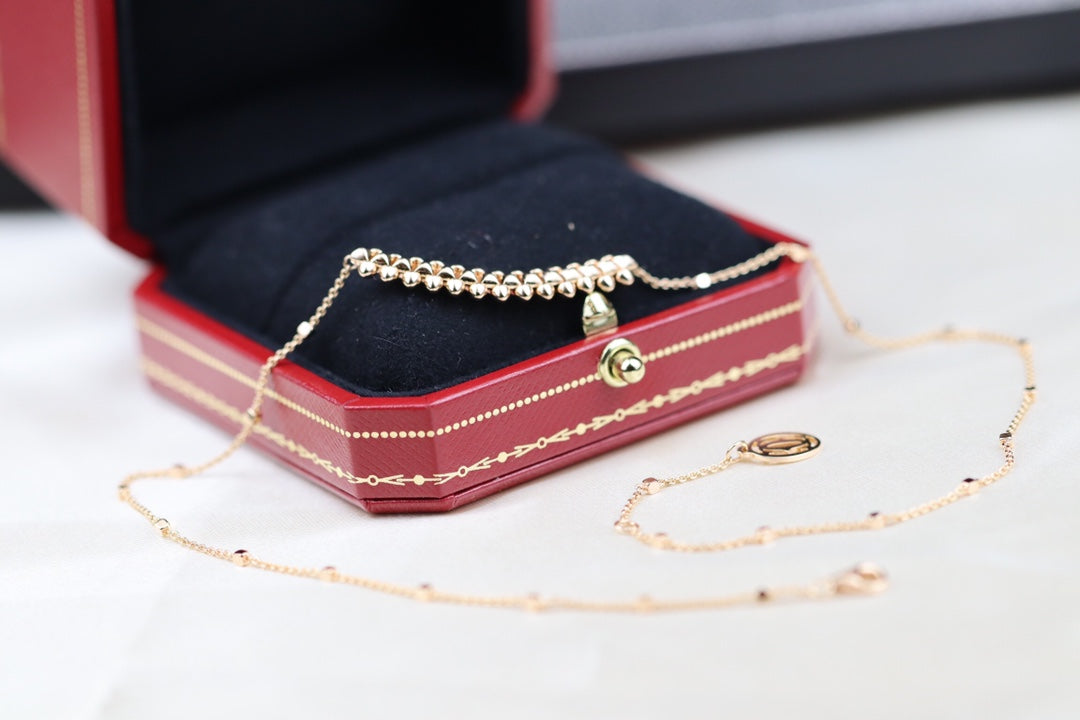 [Vicky]CLASH PINK GOLD NECKLACE