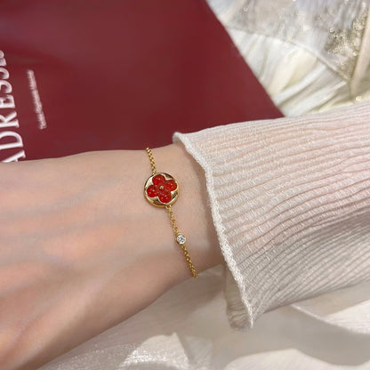 [Vicky]SUN PEDANT CARNELIAN BRACELET