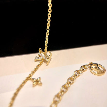 [Vicky]LOGO STAR MOTIF GOLD BRACELET