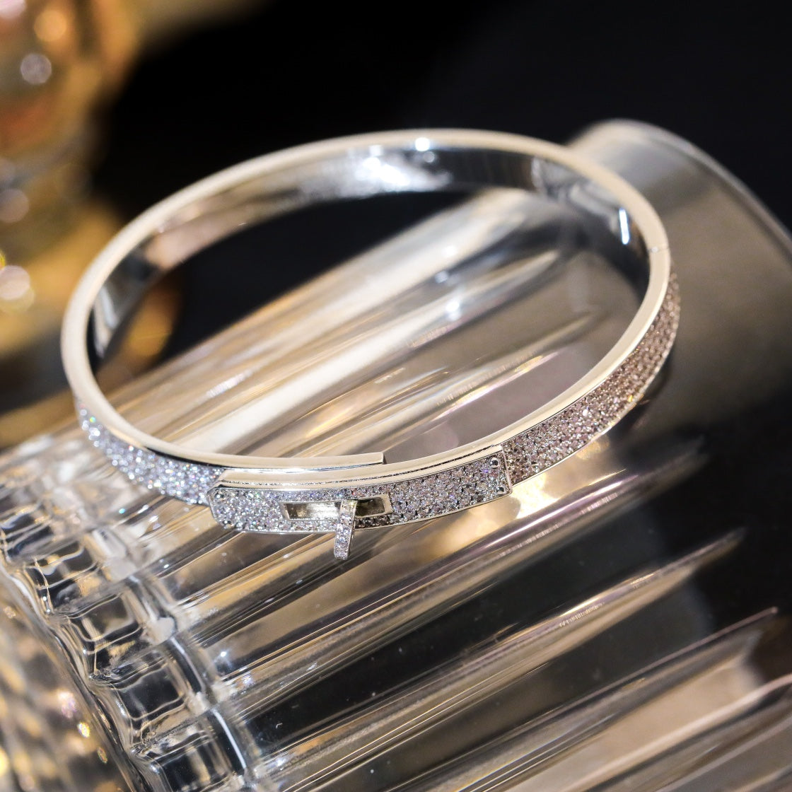 [Vicky]KELLY BRACELET DIAMOND PAVED