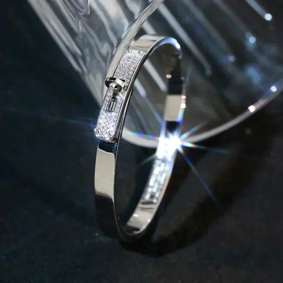 [Vicky]KELLY SILVER DIAMOND BRACELET