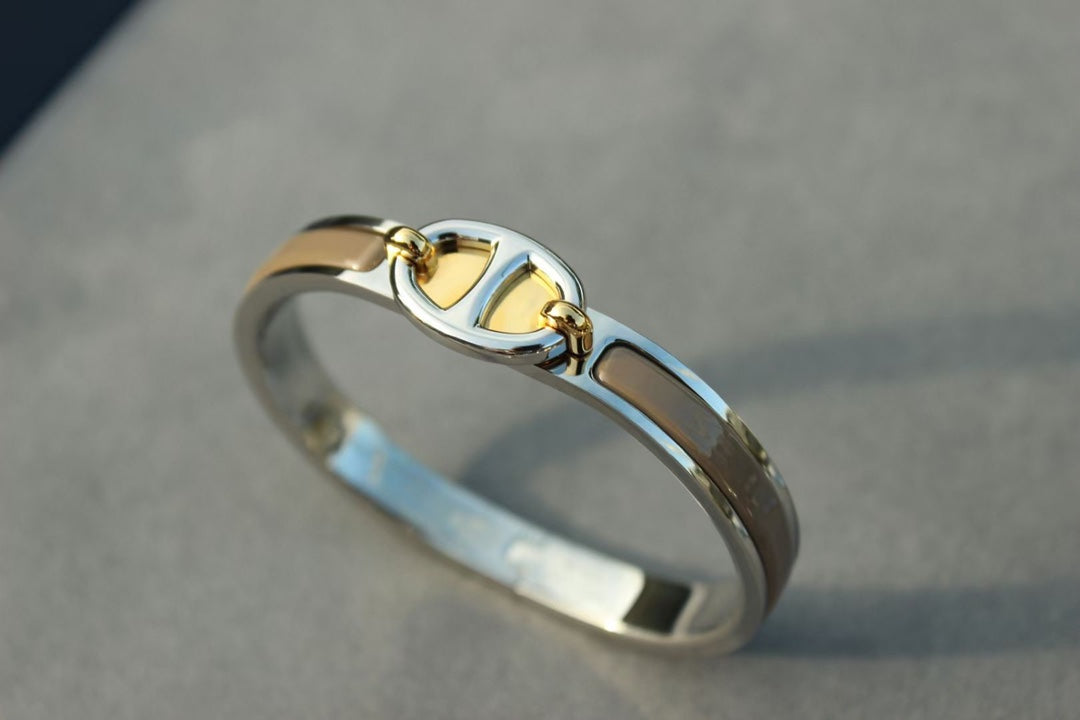 [Vicky]CLIC CHAINE SILVER BRACELET