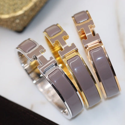 [Vicky]H BRACELET 12MM BROWN