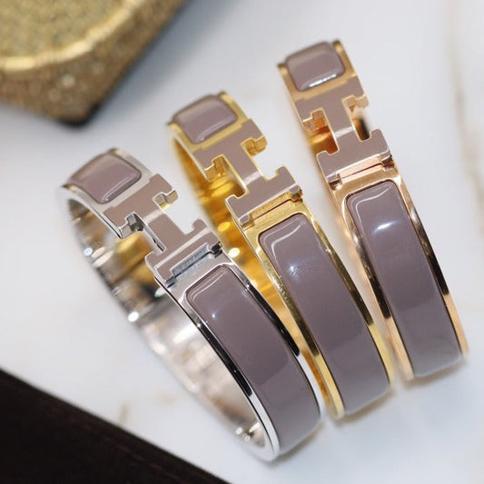 [Vicky]H BRACELET 12MM BROWN