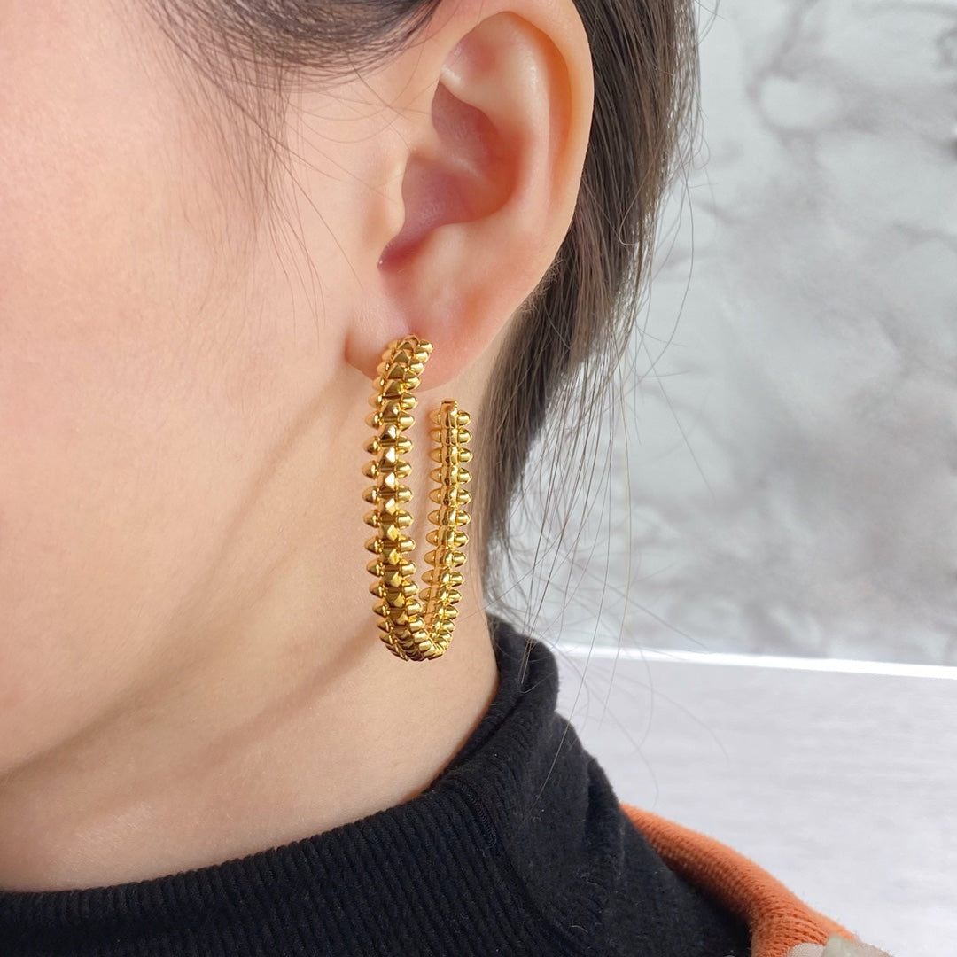 [Vicky]CLASH HOOP EARRINGS