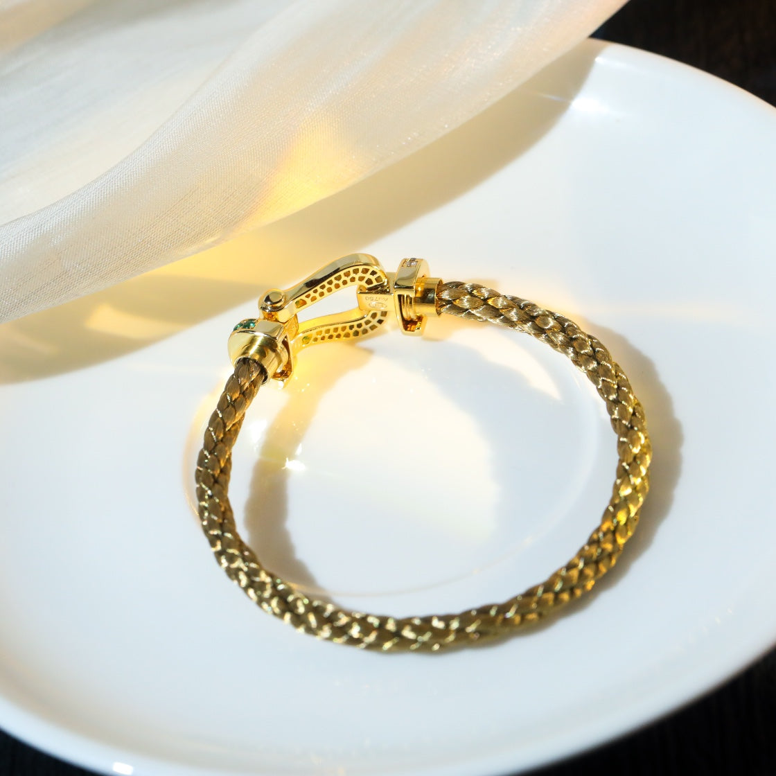 [Vicky]FORCE 10 GOLD GREEN DIAMOND PAVED