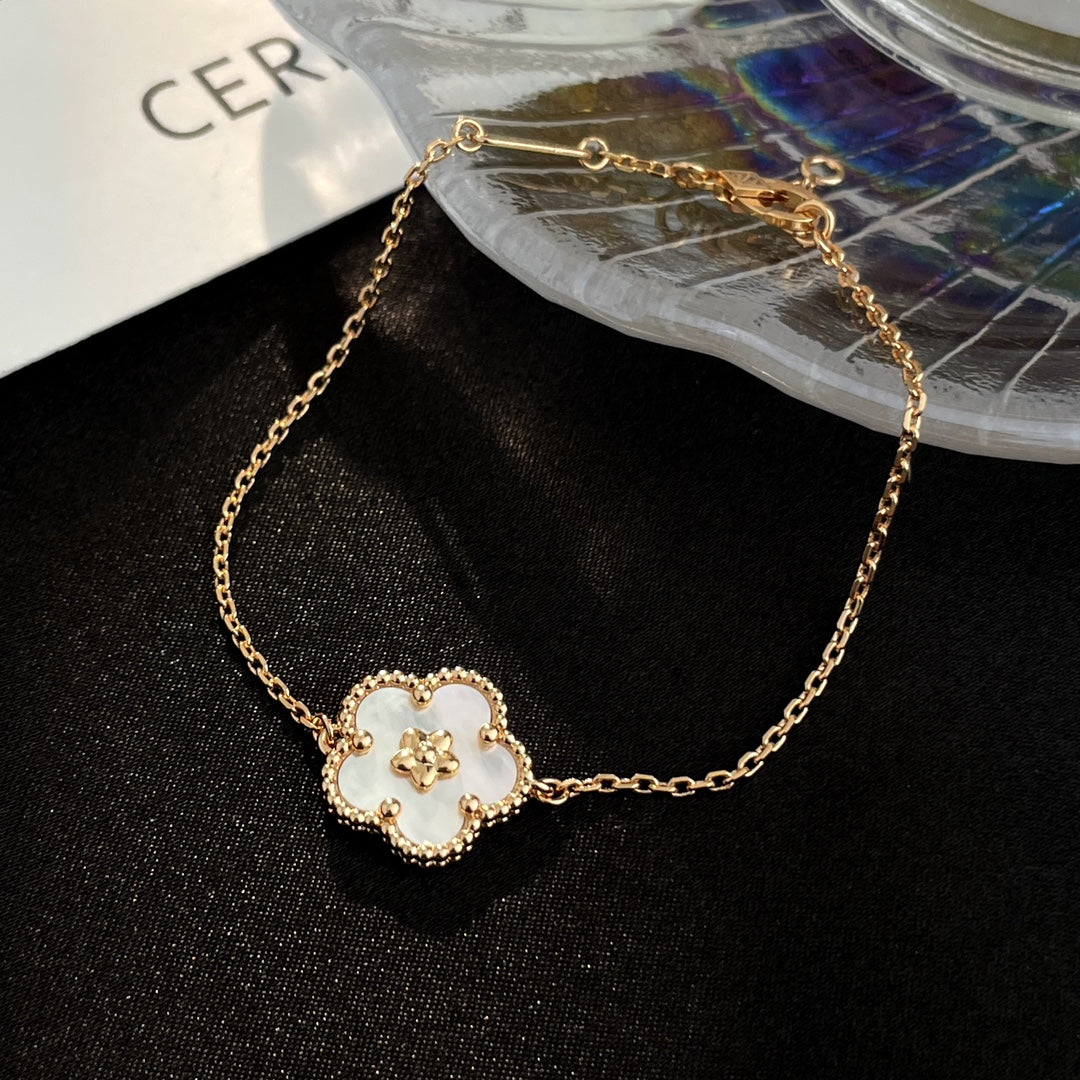 [Vicky]LUCKY SPRING ROSÉGOLD-MOP-ARMBAND