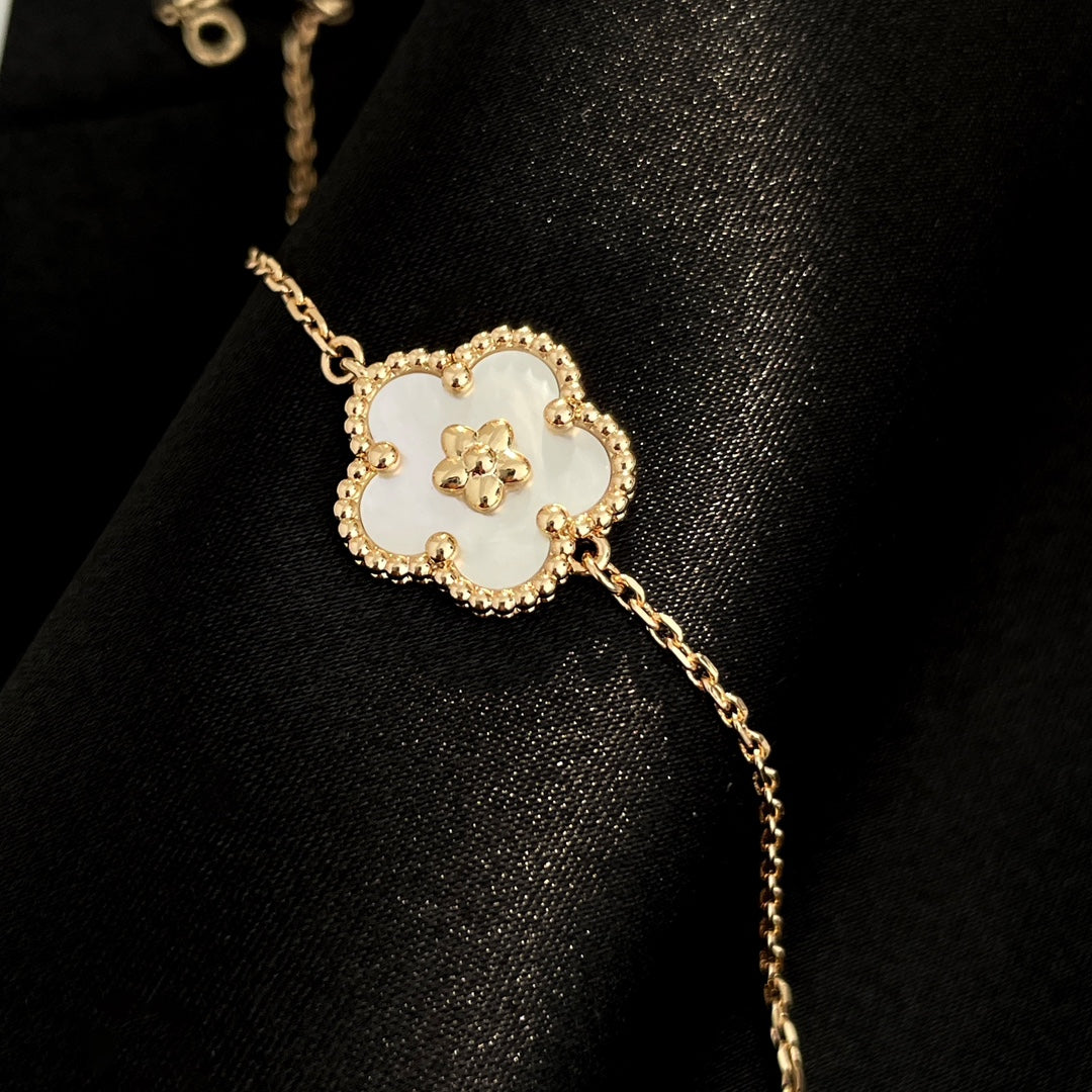 [Vicky]LUCKY SPRING ROSÉGOLD-MOP-ARMBAND