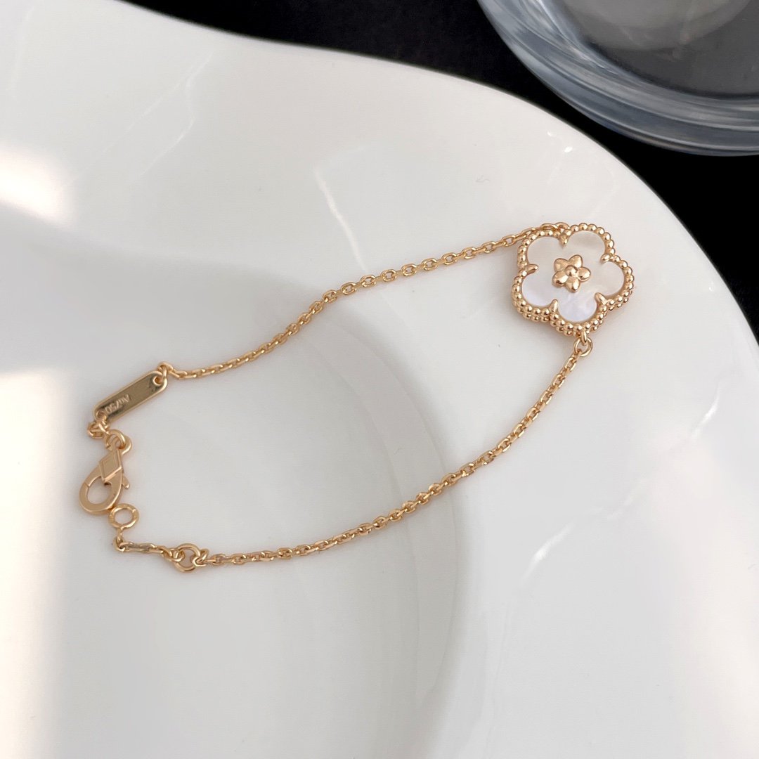 [Vicky]LUCKY SPRING ROSÉGOLD-MOP-ARMBAND