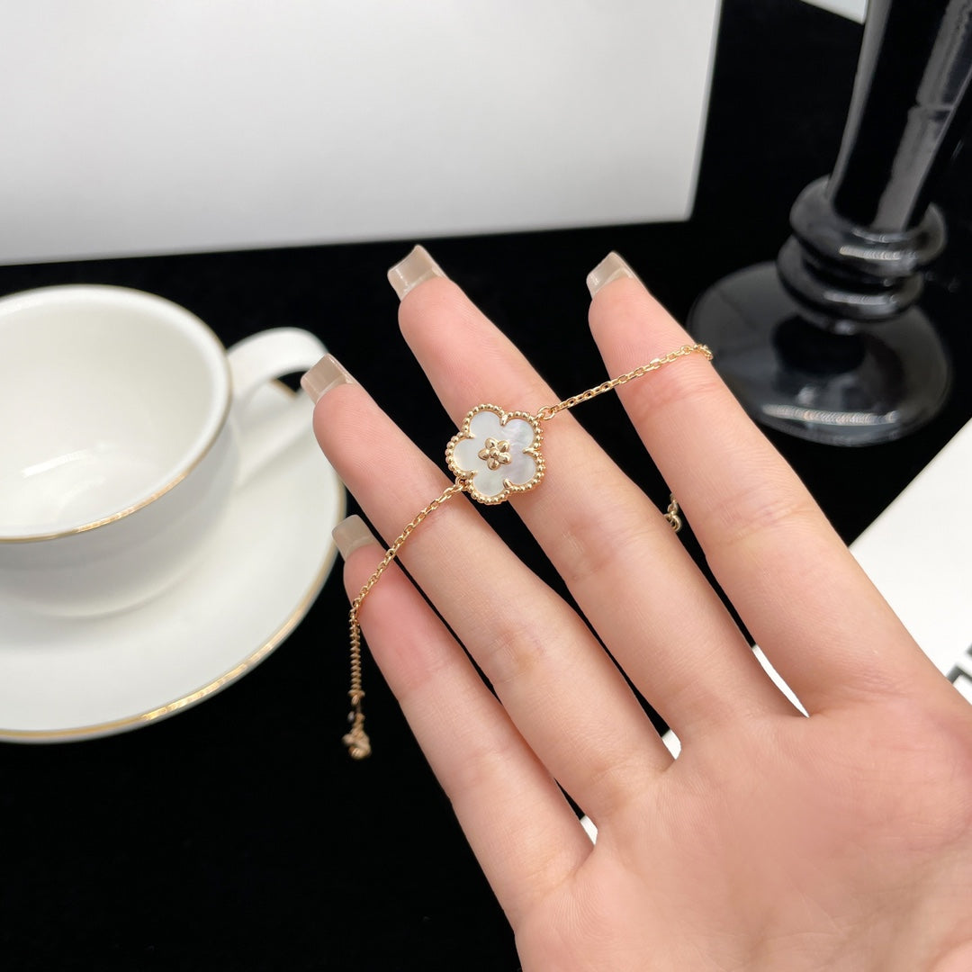 [Vicky]LUCKY SPRING ROSÉGOLD-MOP-ARMBAND