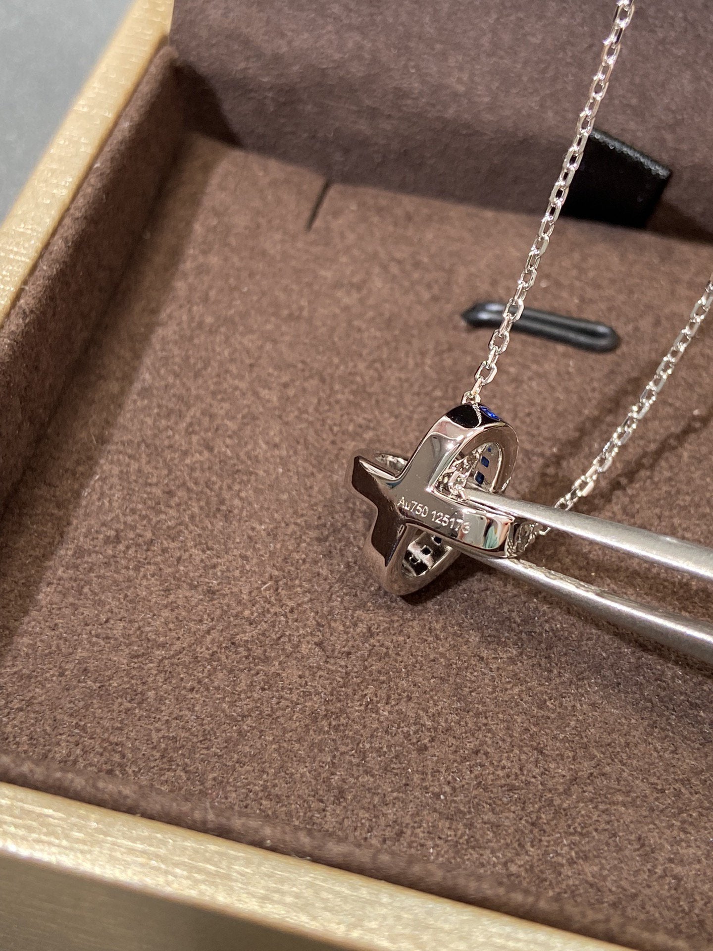 [Vicky]LIENS DIAMOND SILVER NECKLACE