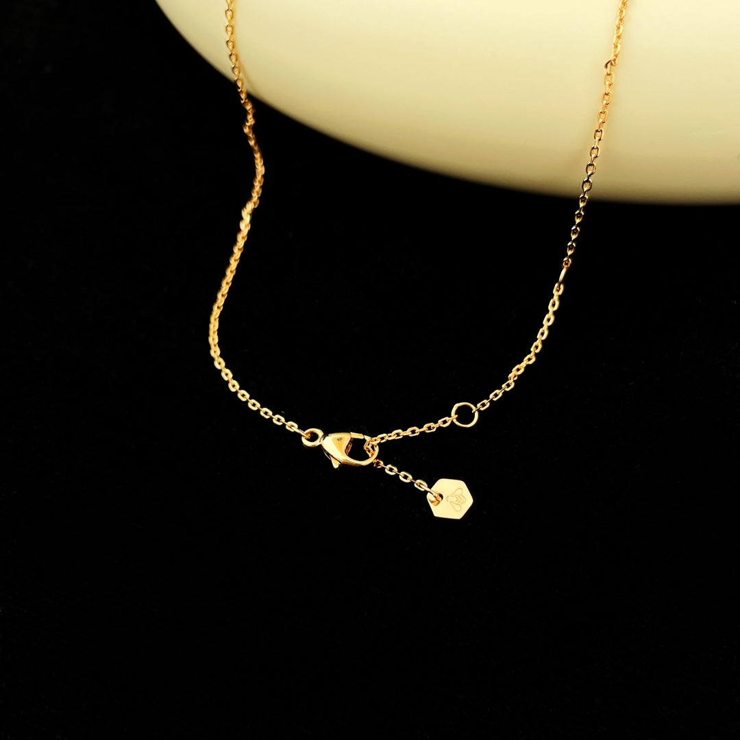 [Vicky]BEE MINI PEDANT DIAMOND NECKLACE