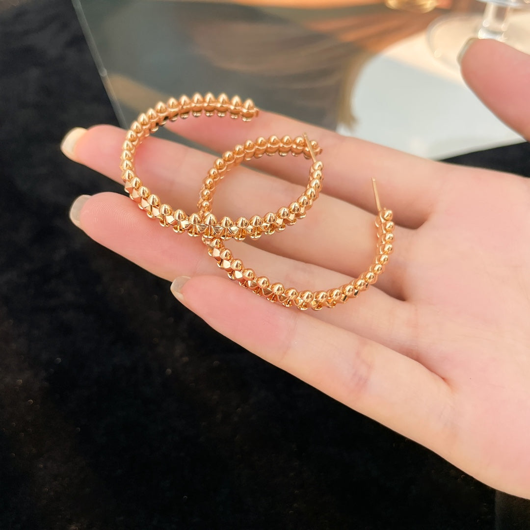 [Vicky]CLASH HOOP EARRINGS
