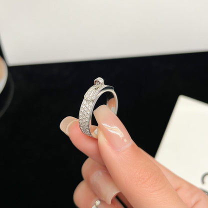 [Vicky]KELLY SILVER DIAMOND RING