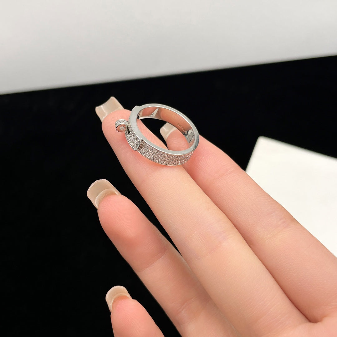 [Vicky]KELLY SILVER DIAMOND RING